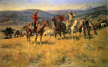 Cuando la ley embota el borde del azar vaquero Charles Marion Russell Indiana Pinturas al óleo